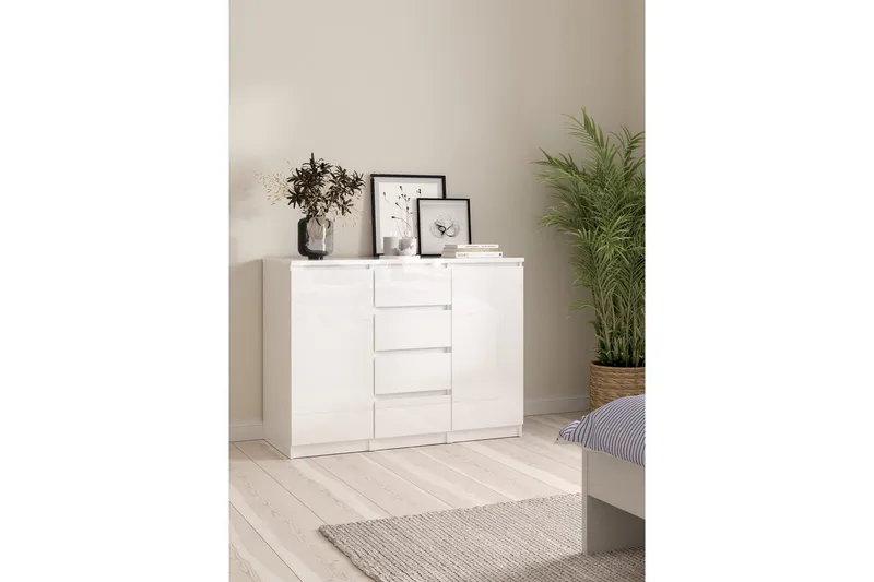 Salomns Skjenk 120,8 cm - Hvit - Oppbevaring - Oppbevaringsmøbler - Sideboard & skjenker