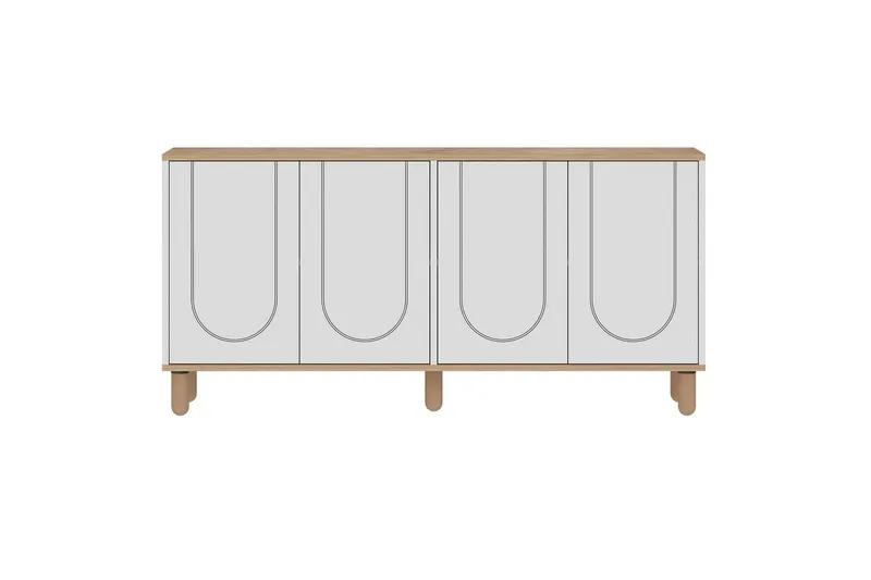 Salven Konsollbord 150 cm, Eik/Hvit