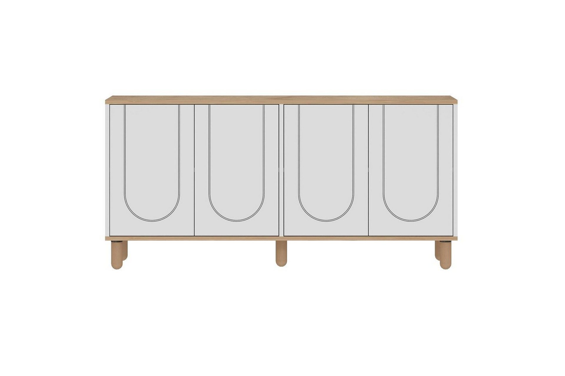 Salven Konsollbord 150 cm - Eik/Hvit