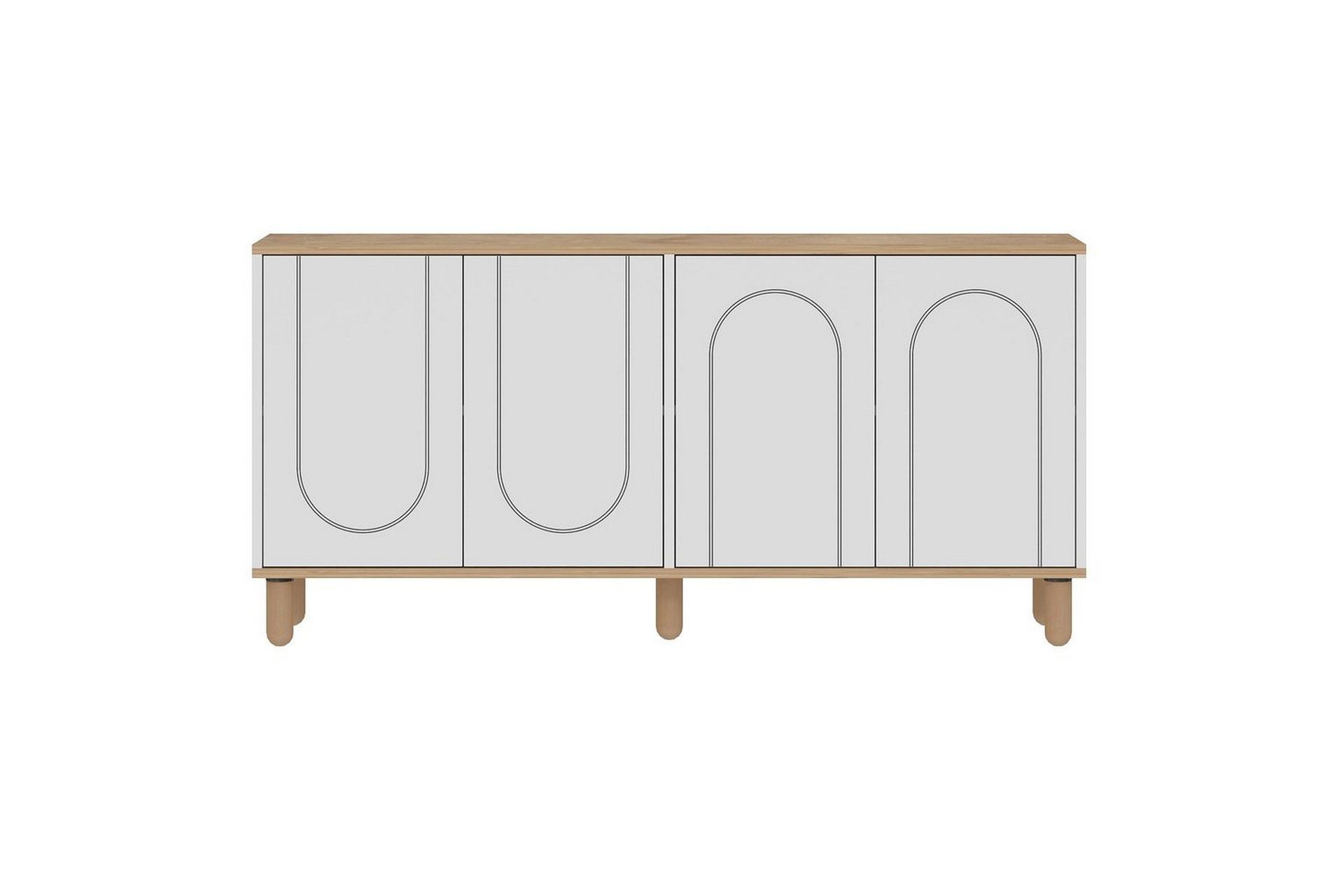 Salven Konsollbord 150 cm - Eik/Hvit