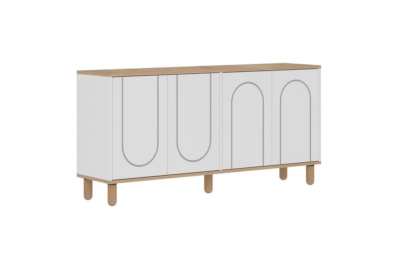 Salven Konsollbord 150 cm - Eik/Hvit - Møbler - Bord - Avlastningsbord - Gangbord