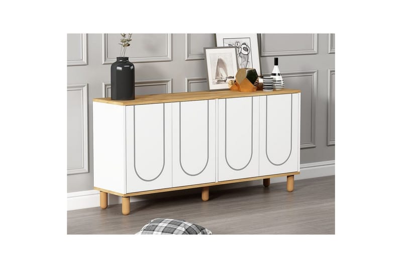 Salven Konsollbord 150 cm - Eik/Hvit - Møbler - Bord - Avlastningsbord - Gangbord