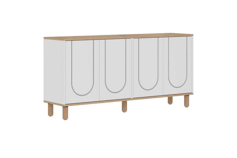 Salven Konsollbord 150 cm - Eik/Hvit - Møbler - Bord - Avlastningsbord - Gangbord