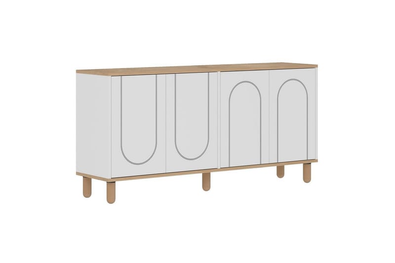 Salven Konsollbord 150 cm - Eik/Hvit - Møbler - Bord - Avlastningsbord - Gangbord