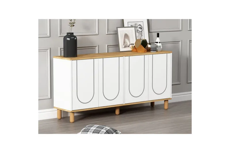 Salven Konsollbord 150 cm - Eik/Hvit - Møbler - Bord - Avlastningsbord - Gangbord