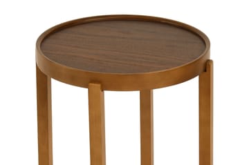 Sammenleggbart bordsett (3 deler) Wallxpert Milas (45 x 55 x 45 cm) Valnøtt - Valnøtt - Møbler - Bord - Avlastningsbord - Settbord