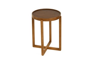 Sammenleggbart bordsett (3 deler) Wallxpert Milas (45 x 55 x 45 cm) Valnøtt - Valnøtt - Møbler - Bord - Avlastningsbord - Settbord