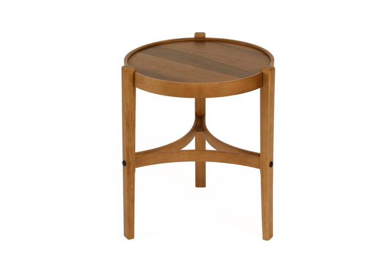 Satsbord (2 deler) Wallxpert Cleo-hylle (50 x 60 x 50 cm) Valnøtt - Valnøtt - Møbler - Bord - Avlastningsbord - Settbord