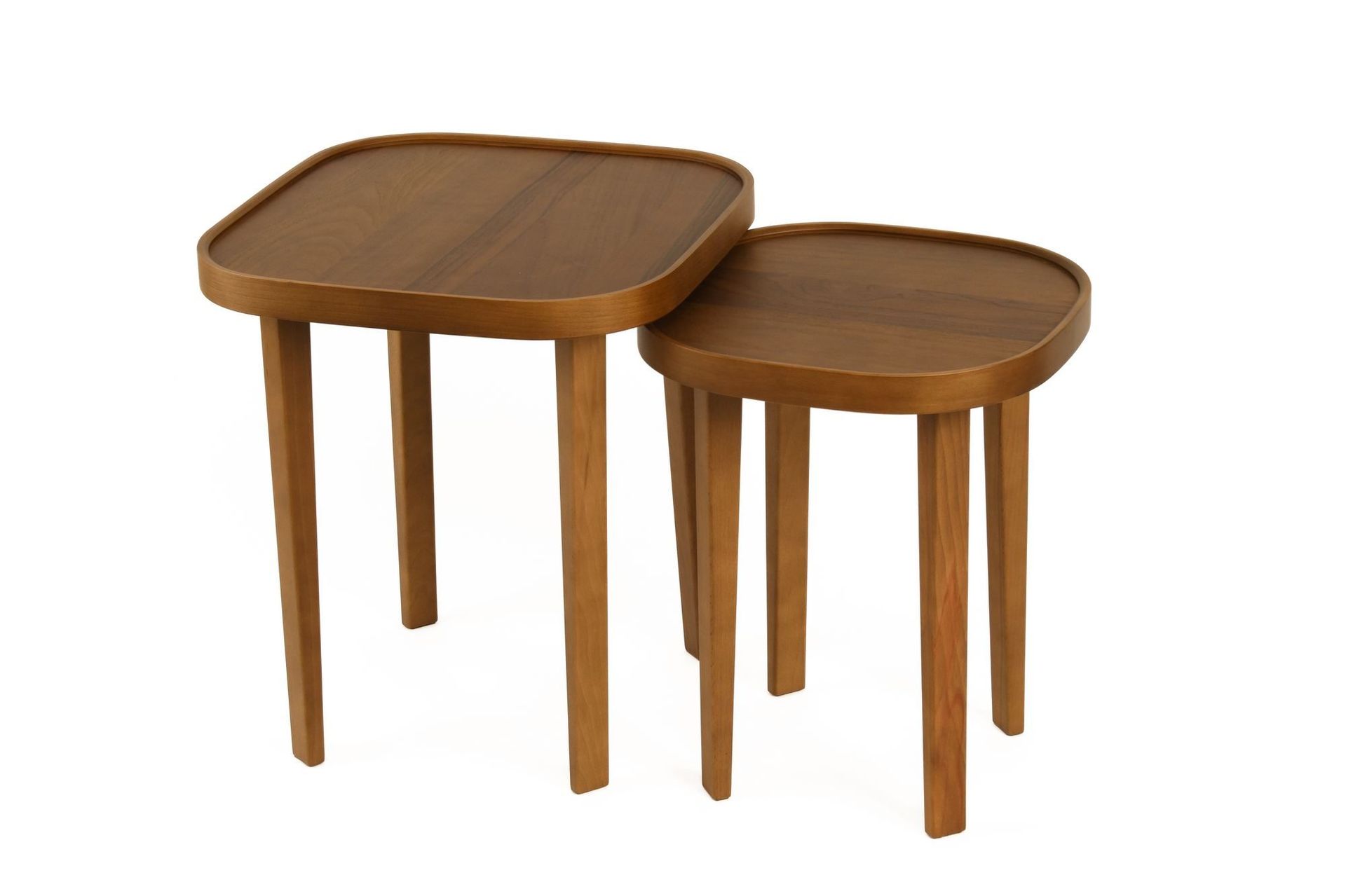 Satsbord (2 deler) Wallxpert Hera (50 x 56 x 50 cm) Valnøtt - Valnøtt