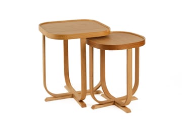 Satsbord (2 deler) Wallxpert Hisar (50 x 58 x 50 cm) Eik - Eik - Møbler - Bord - Avlastningsbord - Settbord