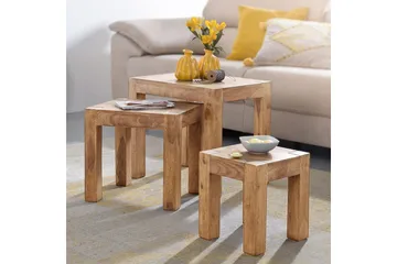 Satsbord Wohnling Brun - Møbler - Bord - Avlastningsbord - Settbord