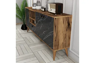 Scone Konsollbord 180 cm - Svart/Valnøtt - Møbler - Bord - Avlastningsbord - Gangbord