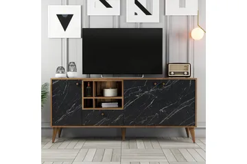 Scone Konsollbord 180 cm - Svart/Valnøtt - Møbler - Bord - Avlastningsbord - Gangbord