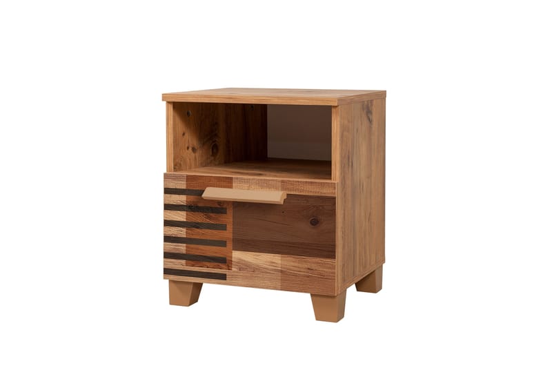 Leva Nattbord 45x40 cm Brun - Hanah Home - Møbler - Bord - Avlastningsbord - Sengebord & nattbord