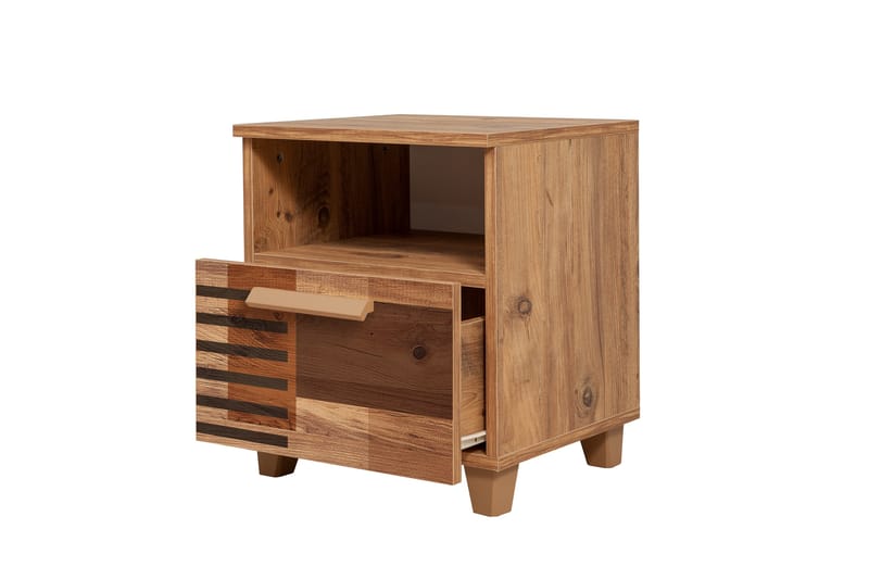 Leva Nattbord 45x40 cm Brun - Hanah Home - Møbler - Bord - Avlastningsbord - Sengebord & nattbord