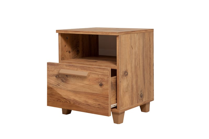 Leva Nattbord 45x40 cm Brun - Hanah Home - Møbler - Bord - Avlastningsbord - Sengebord & nattbord