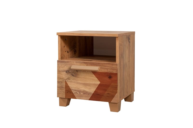 Leva Nattbord 45x40 cm Brun - Hanah Home - Møbler - Bord - Avlastningsbord - Sengebord & nattbord