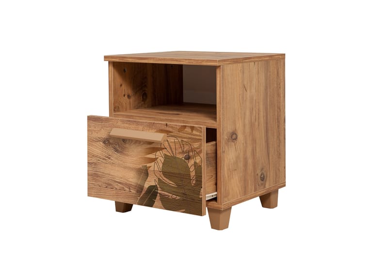 Leva Nattbord 45x40 cm Brun - Hanah Home - Møbler - Bord - Avlastningsbord - Sengebord & nattbord