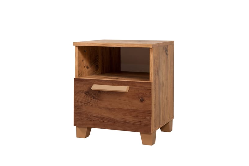 Leva Nattbord 45x40 cm Brun - Hanah Home - Møbler - Bord - Avlastningsbord - Sengebord & nattbord