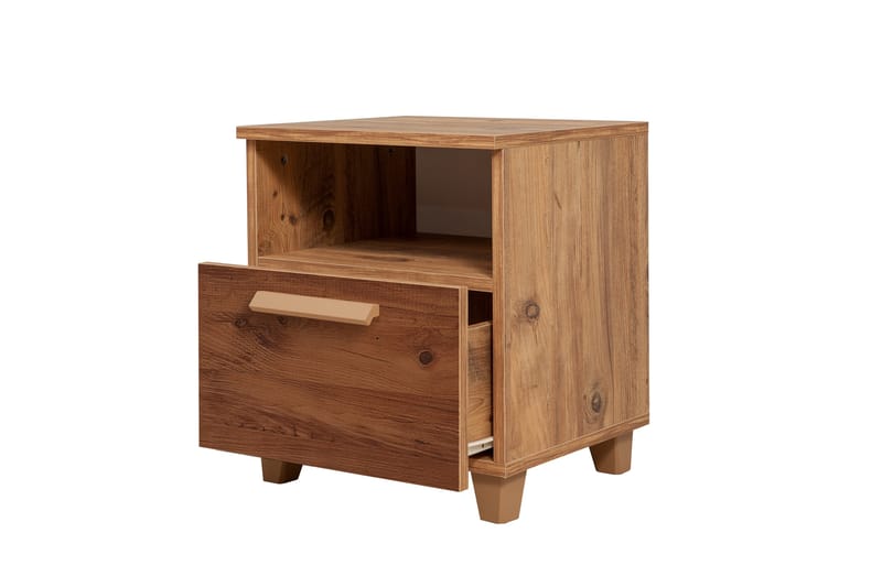 Leva Nattbord 45x40 cm Brun - Hanah Home - Møbler - Bord - Avlastningsbord - Sengebord & nattbord