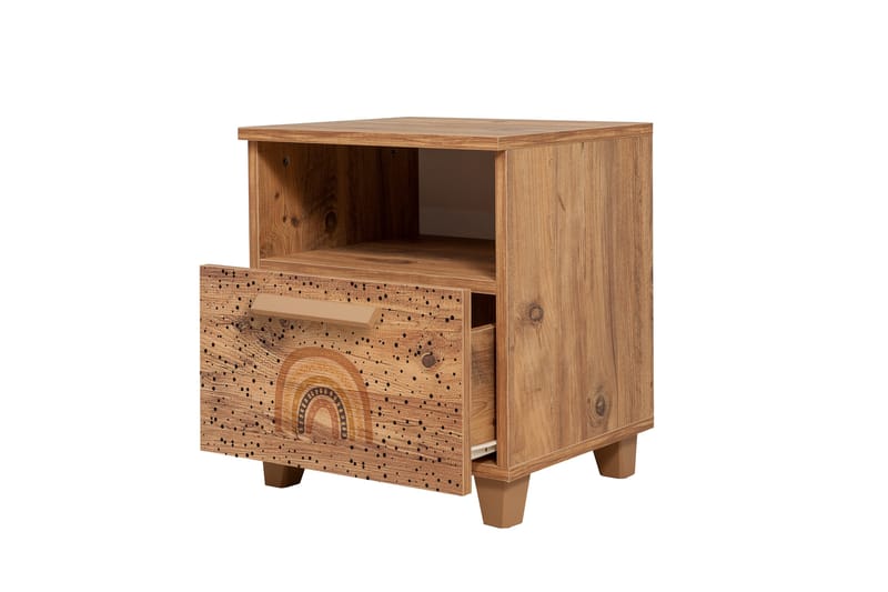 Leva Nattbord 45x40 cm Brun - Hanah Home - Møbler - Bord - Avlastningsbord - Sengebord & nattbord