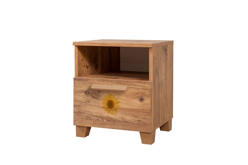 Leva Nattbord 45x40 cm Brun - Hanah Home - Møbler - Bord - Avlastningsbord - Sengebord & nattbord