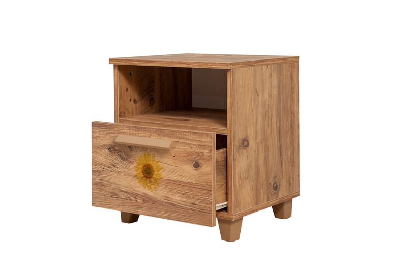 Leva Nattbord 45x40 cm Brun - Hanah Home - Møbler - Bord - Avlastningsbord - Sengebord & nattbord