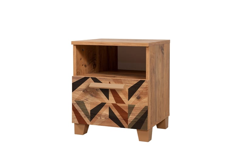 Leva Nattbord 45x40 cm Brun - Hanah Home - Møbler - Bord - Avlastningsbord - Sengebord & nattbord