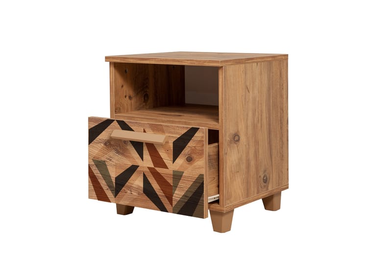 Leva Nattbord 45x40 cm Brun - Hanah Home - Møbler - Bord - Avlastningsbord - Sengebord & nattbord