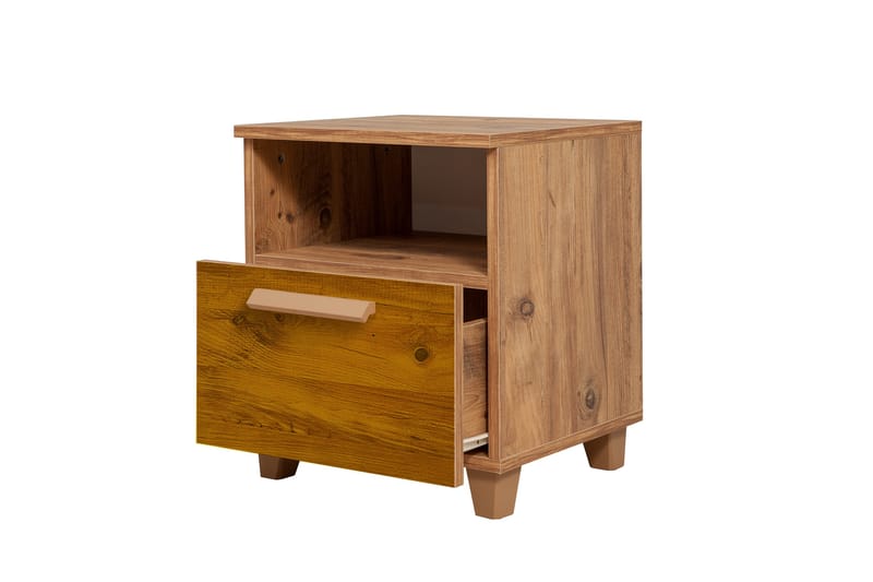 Leva Nattbord 45x40 cm Brun - Hanah Home - Møbler - Bord - Avlastningsbord - Sengebord & nattbord