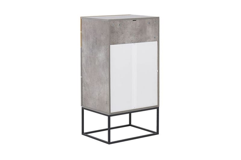 Acra Kommode 52x41 cm - Grå/Lyst Tre - Møbler - Bord - Avlastningsbord - Sengebord & nattbord