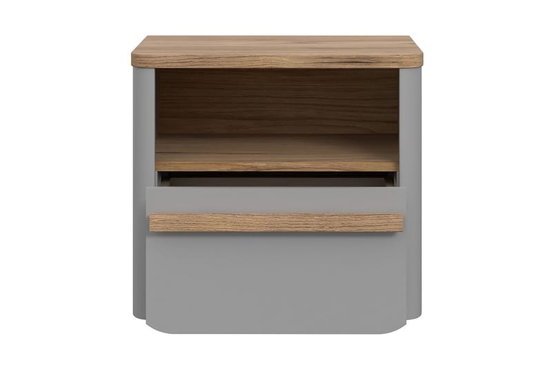 Ahmetbay Nattbord 41x49 cm - Grå/Brun - Møbler - Bord - Avlastningsbord - Sengebord & nattbord