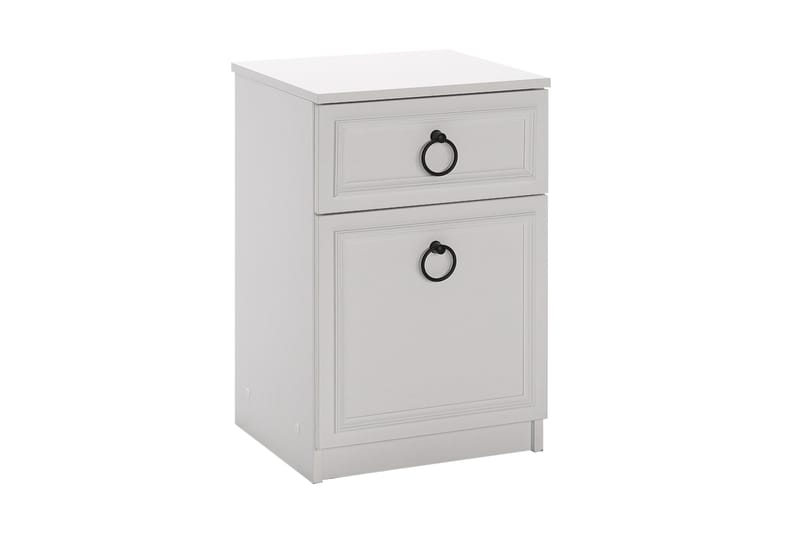 Ajra Nattbord 40x38 cm Hvit - Hanah Home - Møbler - Bord - Avlastningsbord - Sengebord & nattbord
