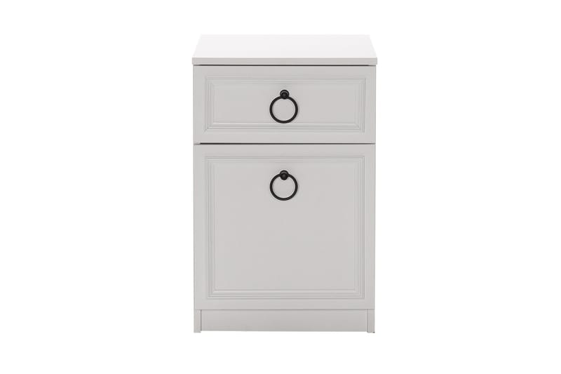 Ajra Nattbord 40x38 cm Hvit - Hanah Home - Møbler - Bord - Avlastningsbord - Sengebord & nattbord