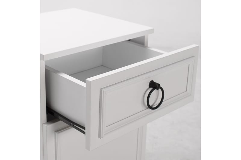 Ajra Nattbord 40x38 cm Hvit - Hanah Home - Møbler - Bord - Avlastningsbord - Sengebord & nattbord