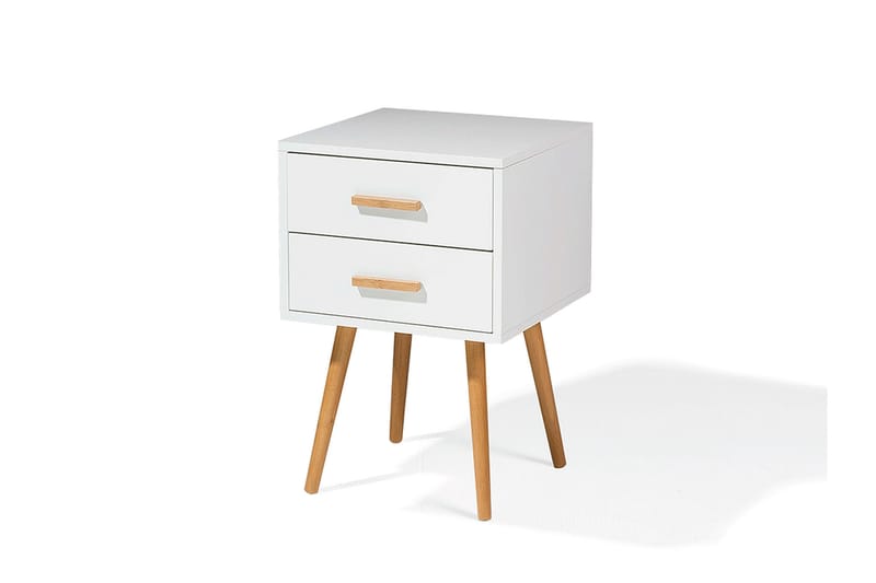 Alabama Nattbord 40 cm - Hvit - Møbler - Bord - Avlastningsbord - Sengebord & nattbord