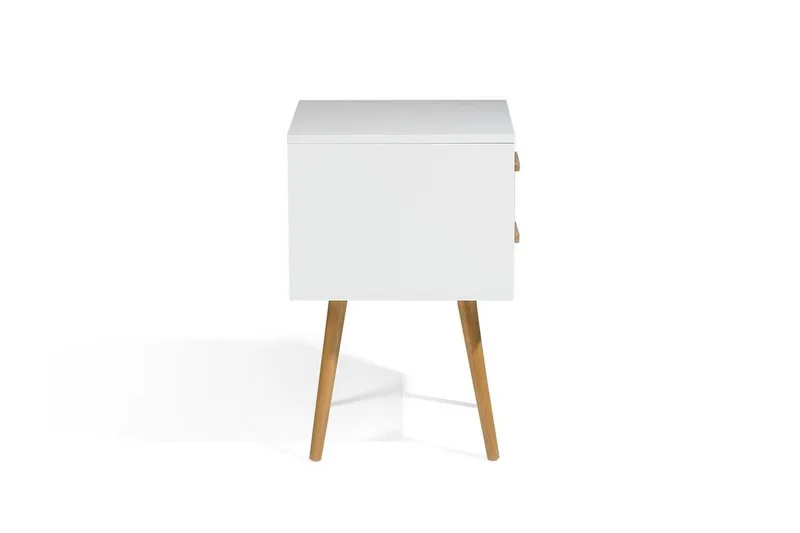 Alabama Nattbord 40 cm - Hvit - Møbler - Bord - Avlastningsbord - Sengebord & nattbord