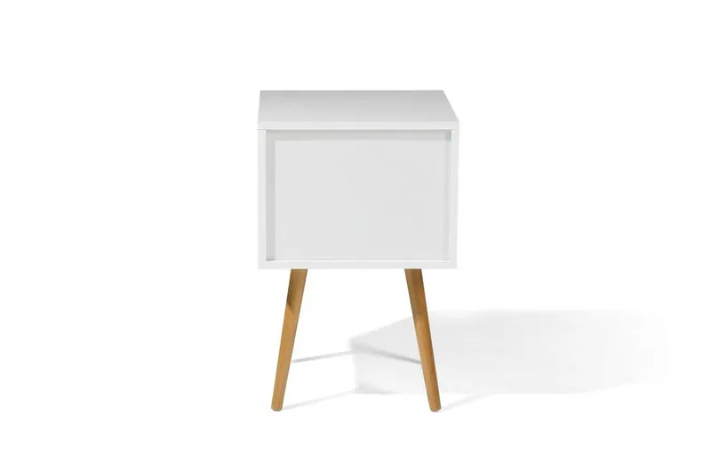 Alabama Nattbord 40 cm - Hvit - Møbler - Bord - Avlastningsbord - Sengebord & nattbord