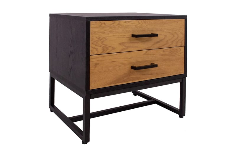 Amsterdam Nattbord Eik/Svart - Møbler - Bord - Avlastningsbord - Sengebord & nattbord