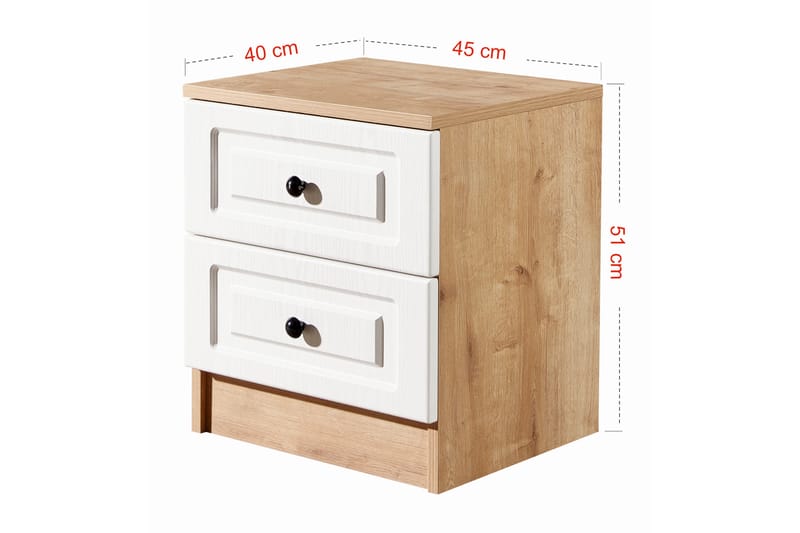 Andifli Nattbord 45x51 cm - Blå - Møbler - Bord - Avlastningsbord - Sengebord & nattbord