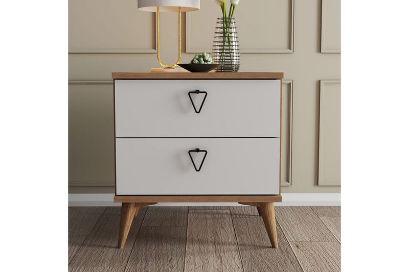 Andifli Nattbord 52x55,1 cm - Brun - Møbler - Bord - Avlastningsbord - Sengebord & nattbord