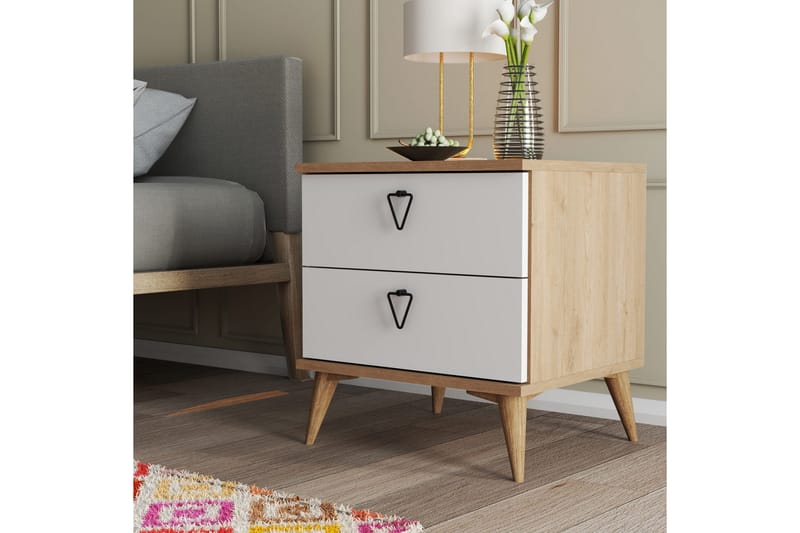 Andifli Nattbord 52x55,1 cm - Brun - Møbler - Bord - Avlastningsbord - Sengebord & nattbord