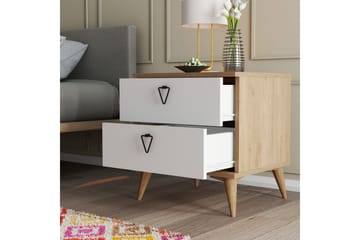 Andifli Nattbord 52x55,1 cm - Brun - Møbler - Bord - Avlastningsbord - Sengebord & nattbord