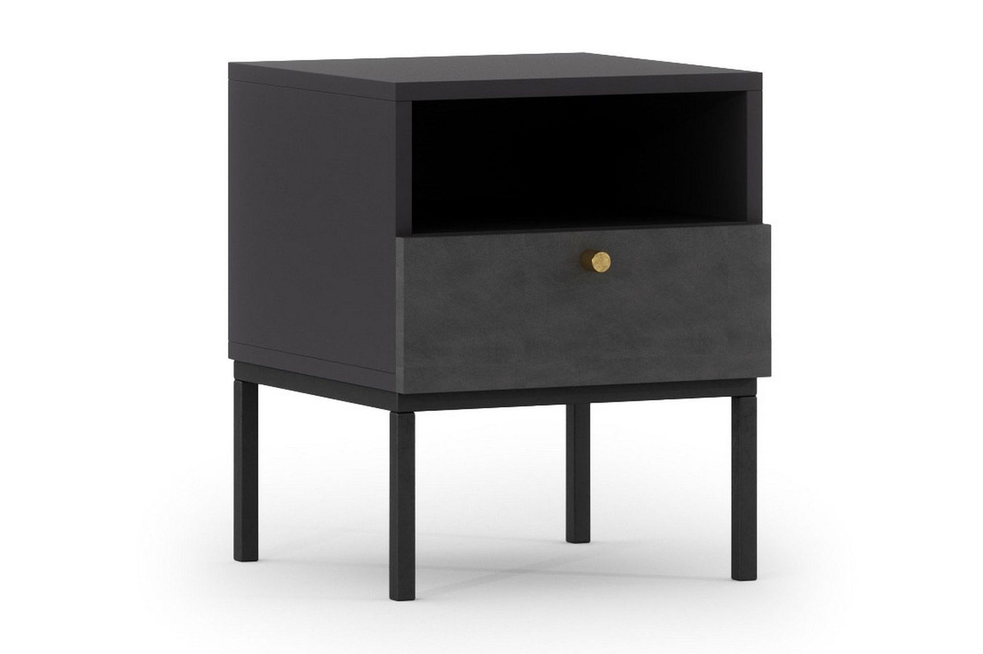 Anjal Nattbord 40 cm - Svart