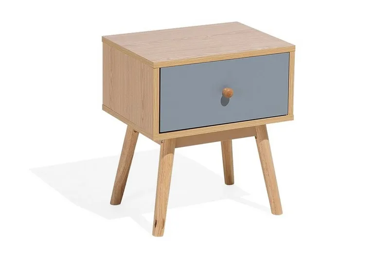 Arvada Nattbord 40 cm med Oppbevaring Skuff - Brun - Møbler - Bord - Avlastningsbord - Sengebord & nattbord