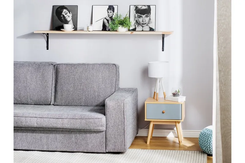 Arvada Nattbord 40 cm med Oppbevaring Skuff - Brun - Møbler - Bord - Avlastningsbord - Sengebord & nattbord