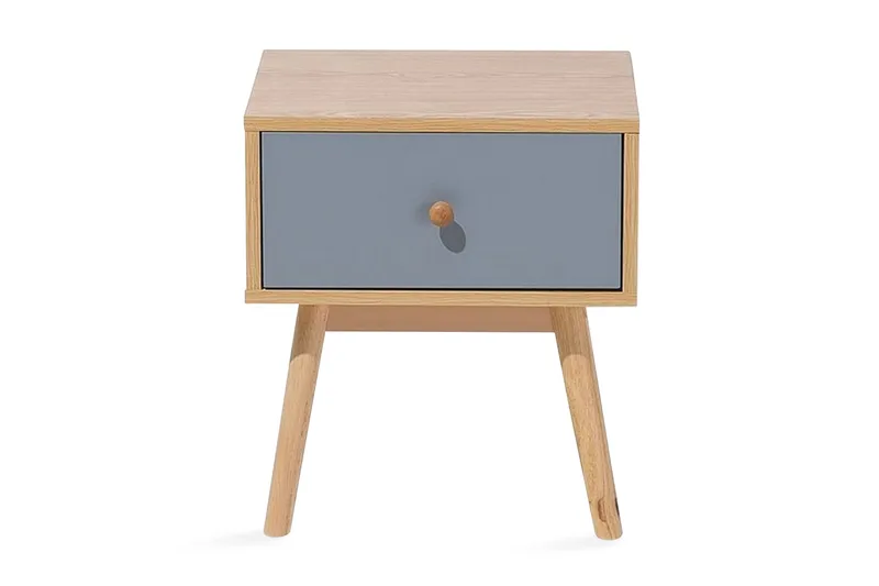 Arvada Nattbord 40 cm med Oppbevaring Skuff, Brun