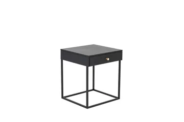 Bakal Nattbord 43 cm med Oppbevaring Skuff - Svart - Møbler - Bord - Avlastningsbord - Sengebord & nattbord