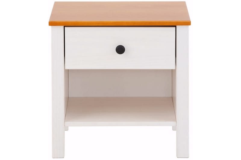 Barleduc Nattbord 43 cm - Hvit/Gul - Møbler - Bord - Avlastningsbord - Sengebord & nattbord