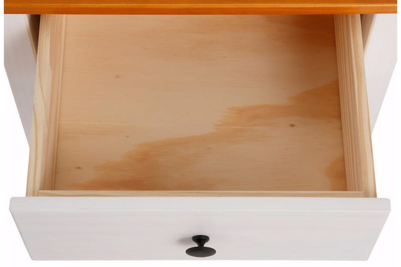 Barleduc Nattbord 43 cm - Hvit/Gul - Møbler - Bord - Avlastningsbord - Sengebord & nattbord